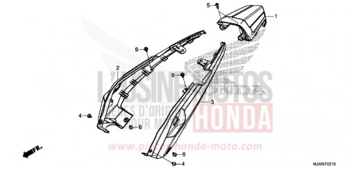 REAR COWL CB500XAJ de 2018